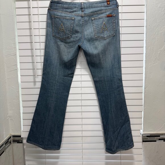 7 for All ManKind Women's "A" pocket Bootcut jeans; Size 29 - Picture 3 of 12